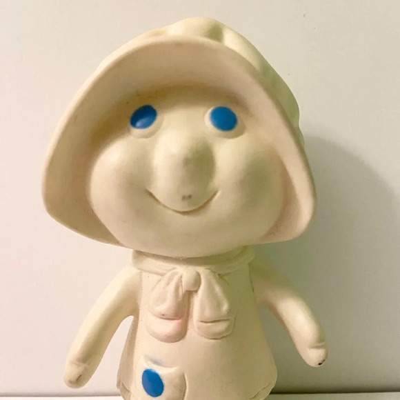 Vintage 1972 Pillsbury Dough Girl Squeezable Vinyl Doll 5.5 Inch Tall Toy - Picture 2 of 13
